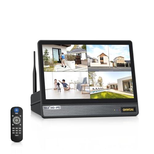 10インチモニター一体型NVR OHWOAIワイヤレス防犯カメラ対応 onvifプロトコル対応されるカメラサポート ペアリ r.h