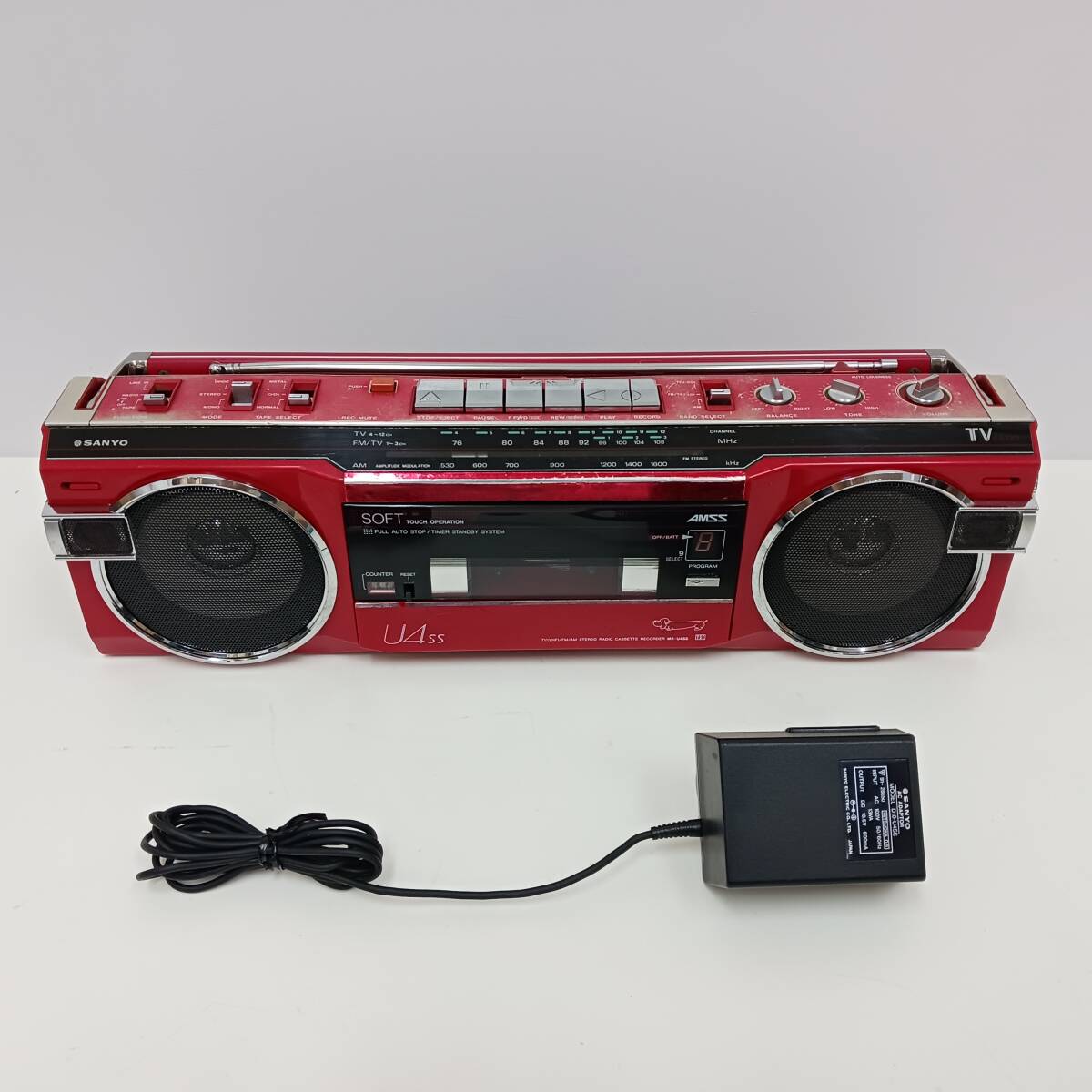 動作品 SANYO サンヨー MR-U4SS ラジカセ 昭和レトロ