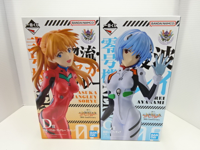 【＃18237～】未開封　エヴァ　一番くじ 新世紀エヴァンゲリオン 30th Anniversary C賞 綾波レイ D賞 アスカ フィギュア　コレクション