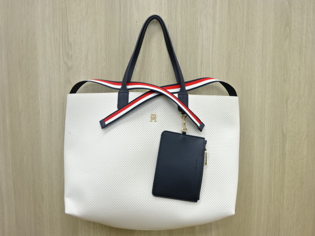 【＃18588】TOMMY HILFIGERトミーヒルフィガー アイコニックトートバック　☆未使用品/保管品☆