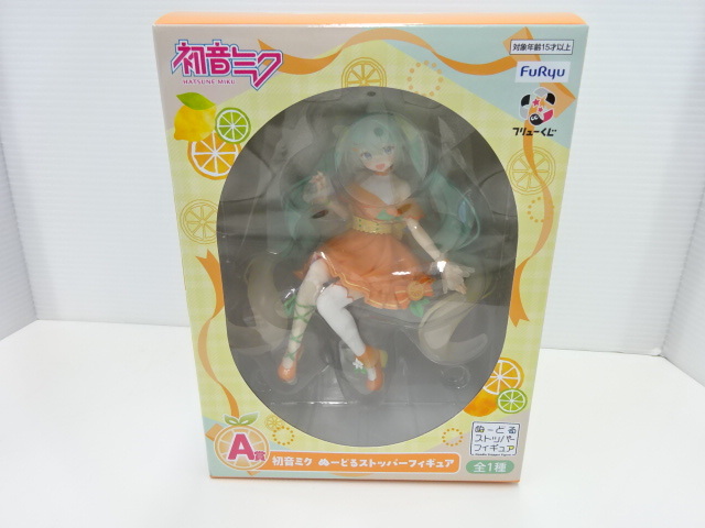 【＃18476】フリューくじ　A賞　初音ミク　ぬーどるストッパーフィギュア　コレクション　Citrus MIKU
