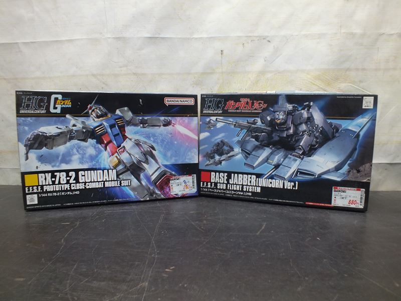 【風】 BANDAI バンダイ 1/144 HG RX-78-2 ガンダム ベースジャバー ユニコーンVer. 2箱セット 未組立