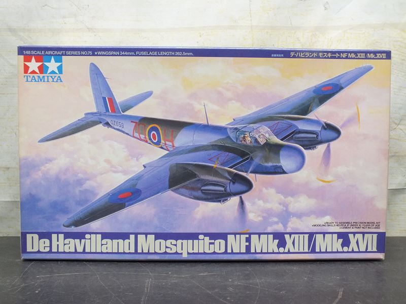 【風】 TAMIYA タミヤ 1/48 デ ハビランド モスキート NF.XⅢ/Mk.XVⅡ 未組立
