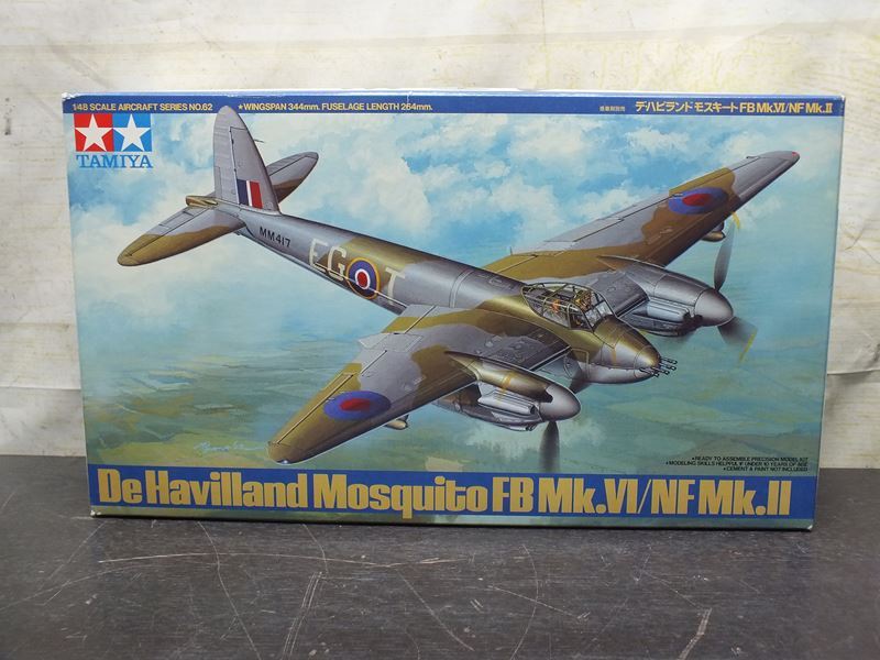 【風】 TAMIYA タミヤ 1/48 デ ハビランド モスキート FB Mk.Ⅳ/NF Mk.Ⅱ 未組立