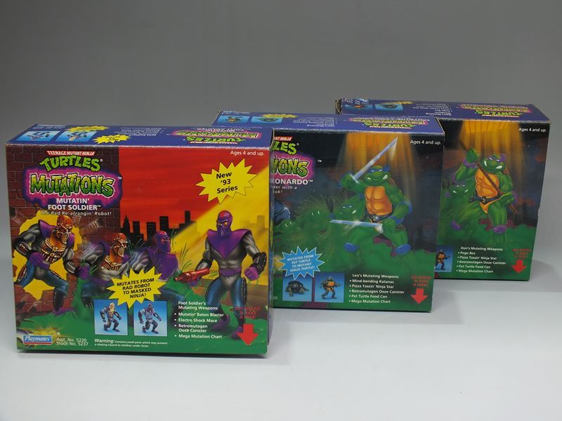 MUTATIONS ミュータントタートルズ フットソルジャー ドナテロ レオナルド 3体セット