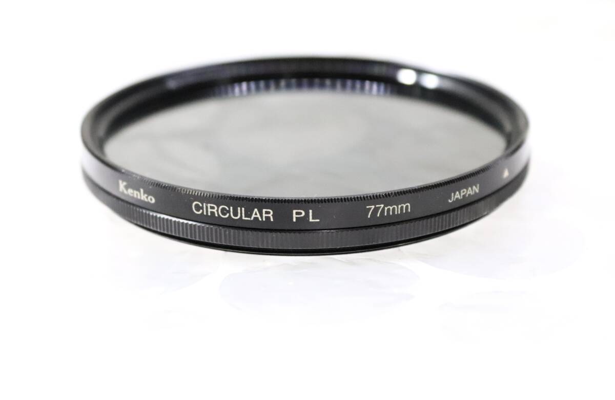 【大口径/極上美品】 Kenko CIRCULAR PL 77mm サーキュラーPL 円偏光 反射除去 コントラスト強調 フィルター 日本製 hk005