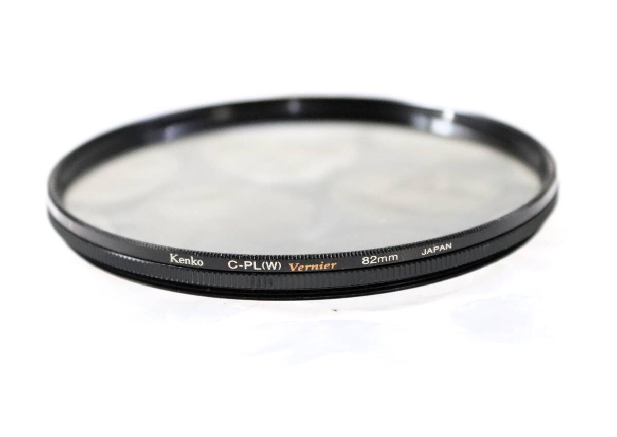 【希少/大口径】 Kenko ケンコー C-PL(W) Vernier 82mm 円偏光フィルター バーニア目盛付き hk001