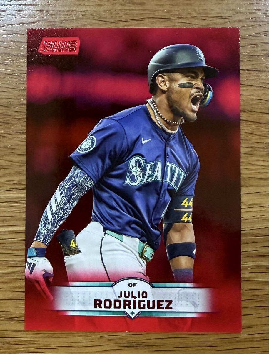 2025 Topps Stadium Club フリオ・ロドリゲス Julio Rodriguez Red Parallel #185