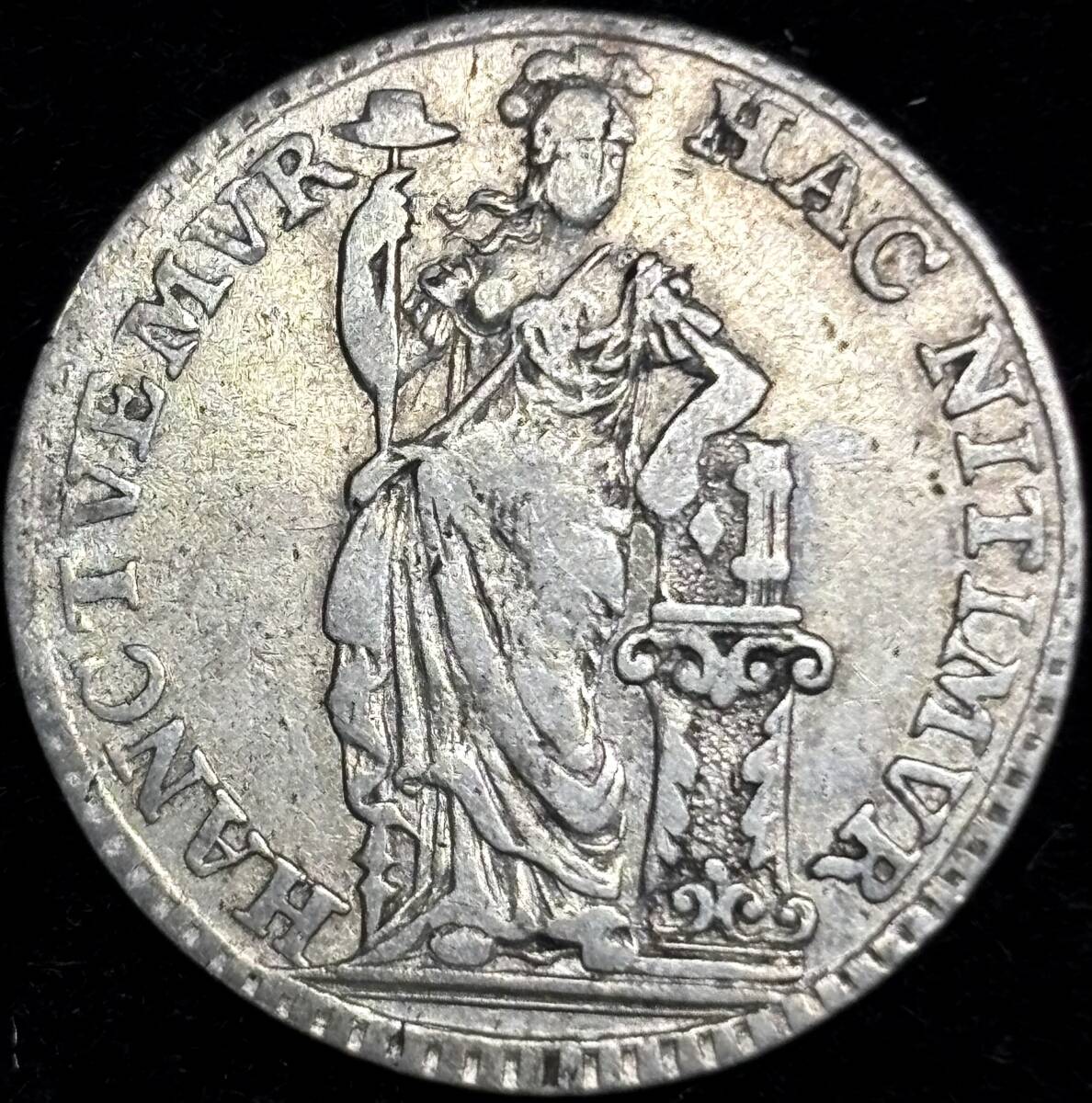 【オランダ銀貨】(1759年銘 3.1g 直径22.5mm)