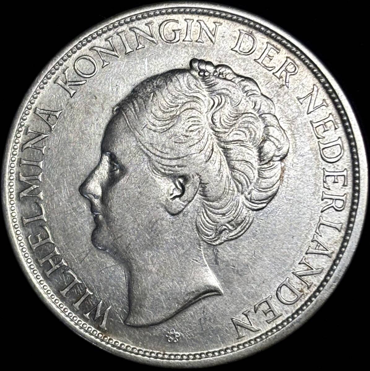 【オランダ大型銀貨】(1943年銘 25.0g 直径37mm)