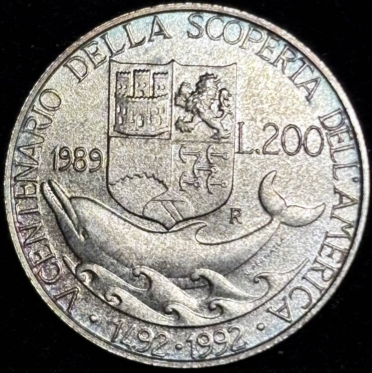 【イタリア銀貨】(1989年銘 4.9g 直径24mm)