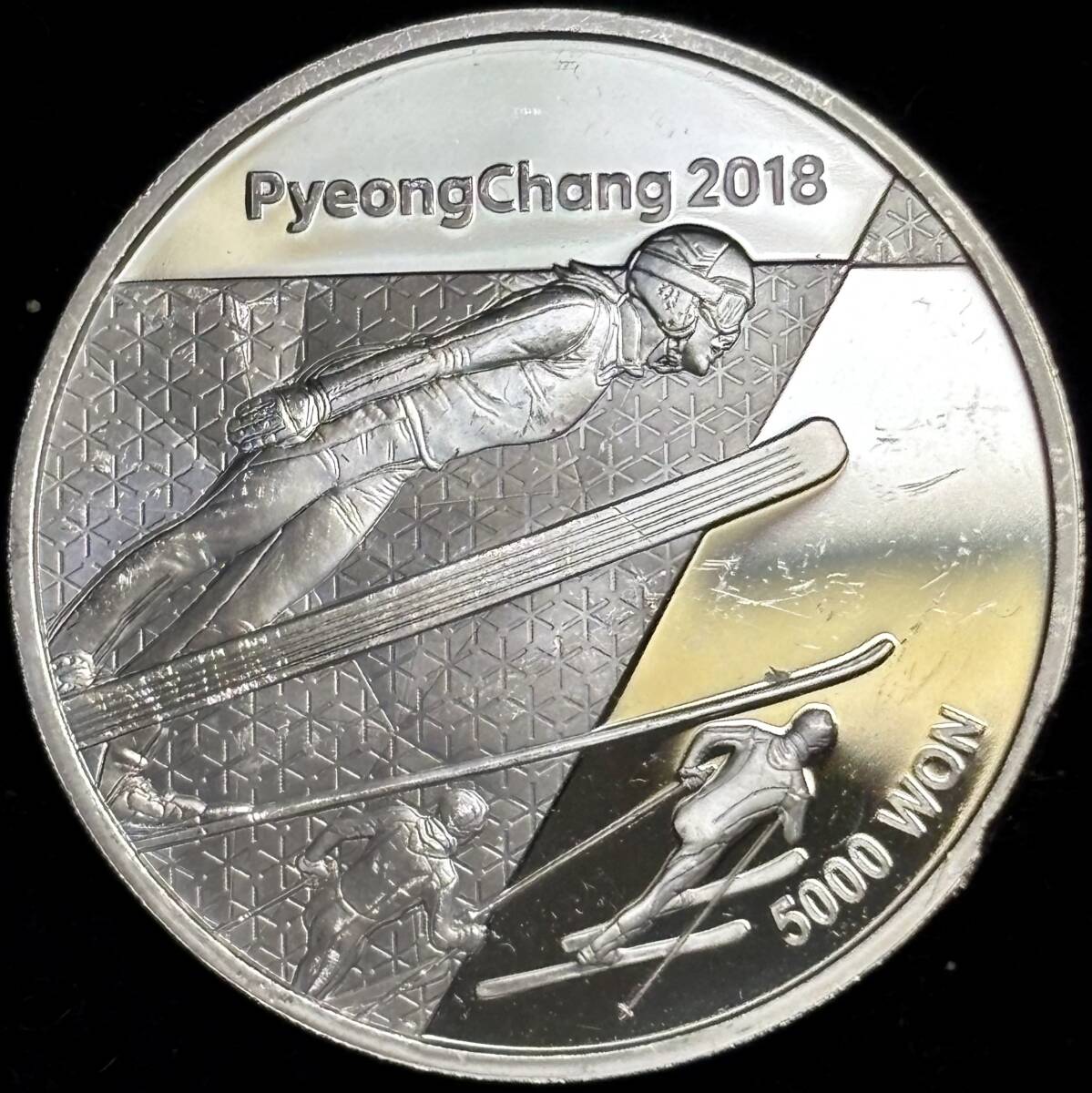 【韓国銀貨】(2018年銘 15.4g 直径33mm プルーフ)