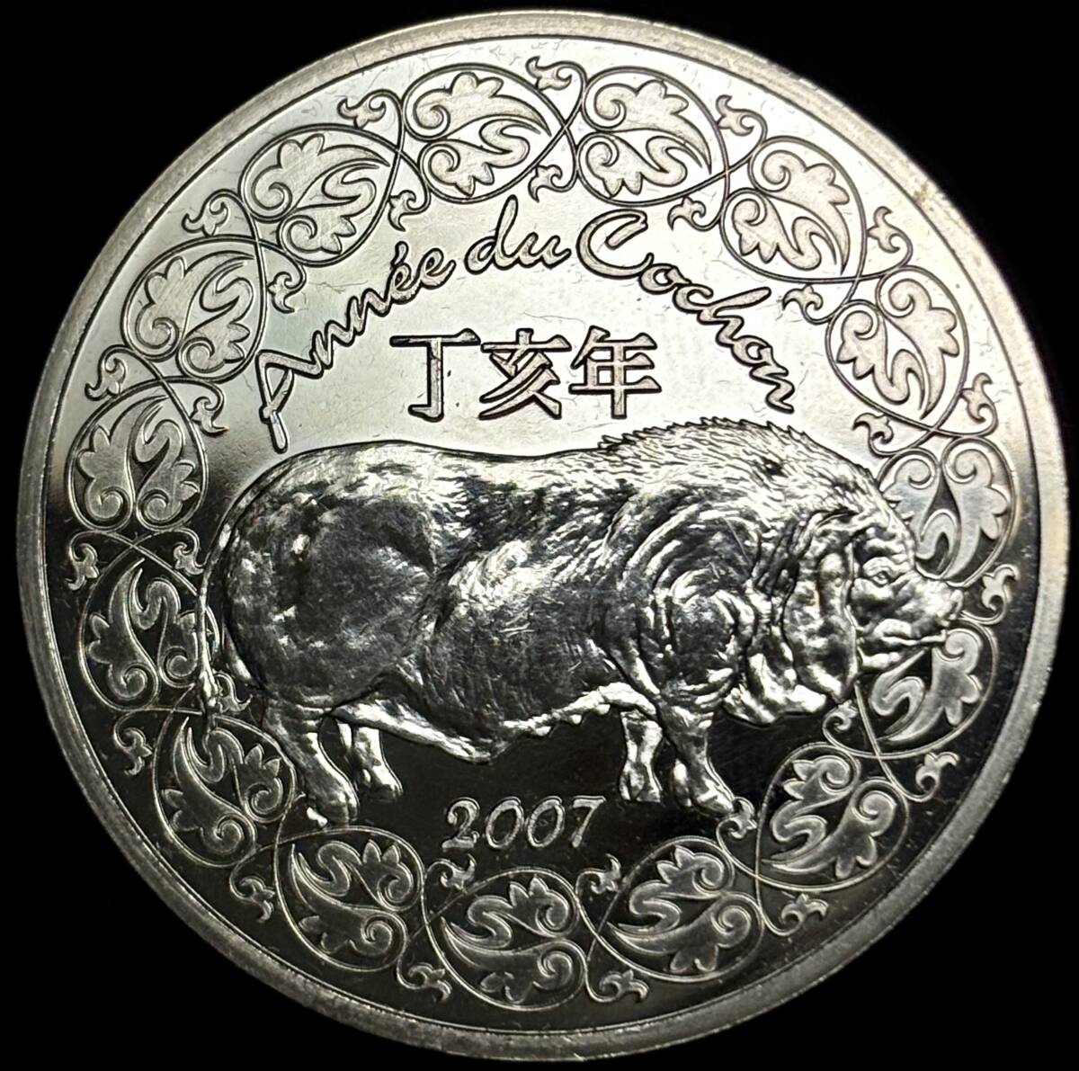 【フランス大型銀貨】(2007年銘 22.2g 直径37mm プルーフ)