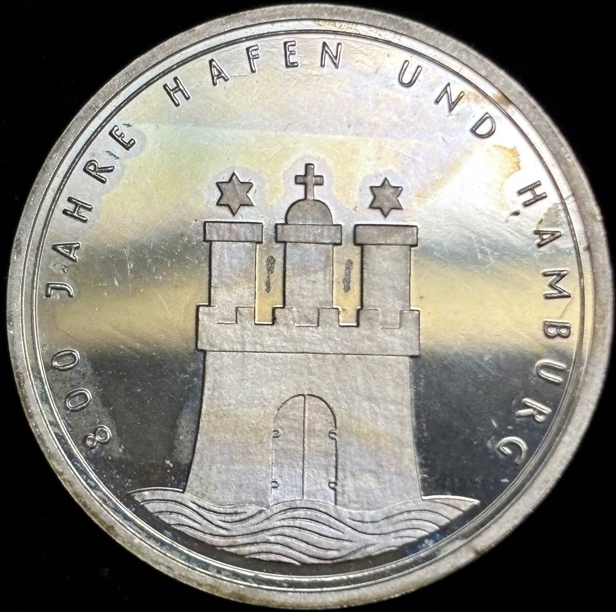 【西ドイツ銀貨】(1989年銘 15.6g 直径32.5mm プルーフ)
