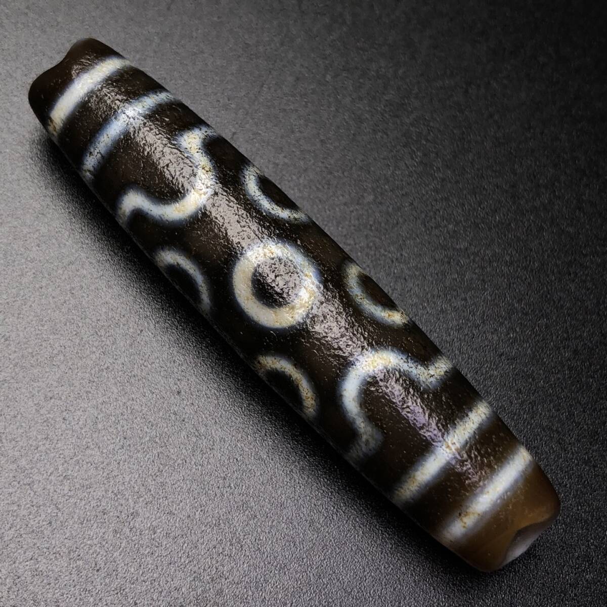 館蔵 古瑪瑙彫 高油 七眼天珠 根付 風水開運 中国古玩 古美味 骨董品 中国古美術 古美味 蔵出