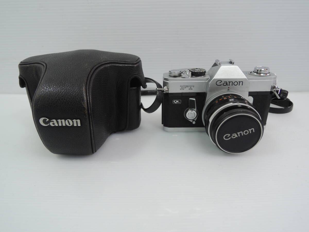 △Canon FT メタリックカラー FL 50mm 1:1.8 キャノン フィルムカメラ 一眼レフ/管理6189A12-CF0126