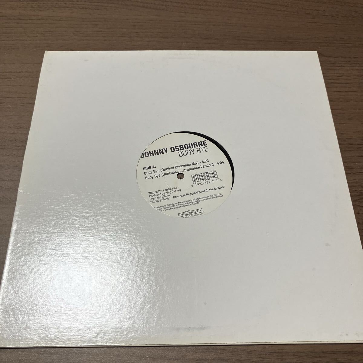 ZZ レコード LP JOHNNY OSBOURNE BUDY BYE レコード 1995年 Dancehall Reggae
