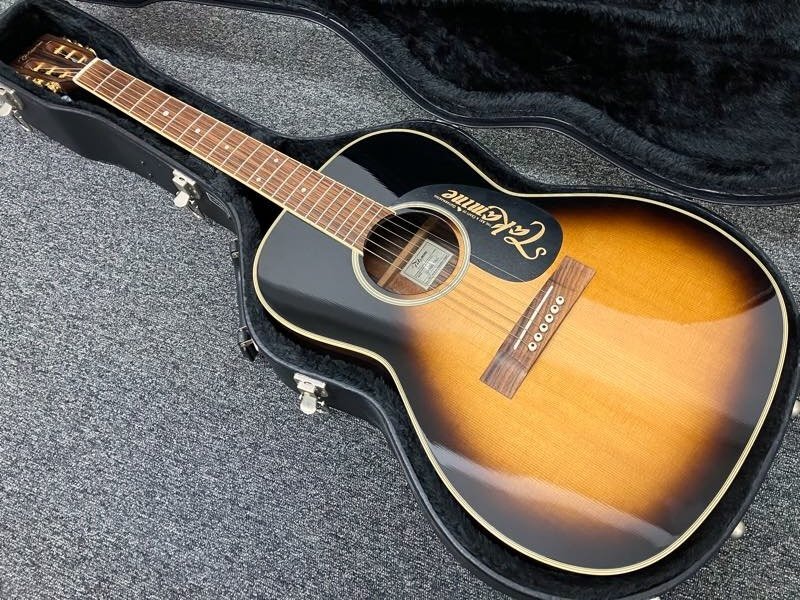 ◆ Takamine　SAN08 TBS ◆ タカミネ　日本製 トップ単板 スロテッドヘッド ニューヨーカースタイル　ハードケース付属です♪ 中古品