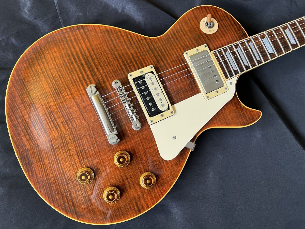 希少激レア　edwards limited model レスポール Gibson Les Paul 美品　ケース付　レアカラー　虎目