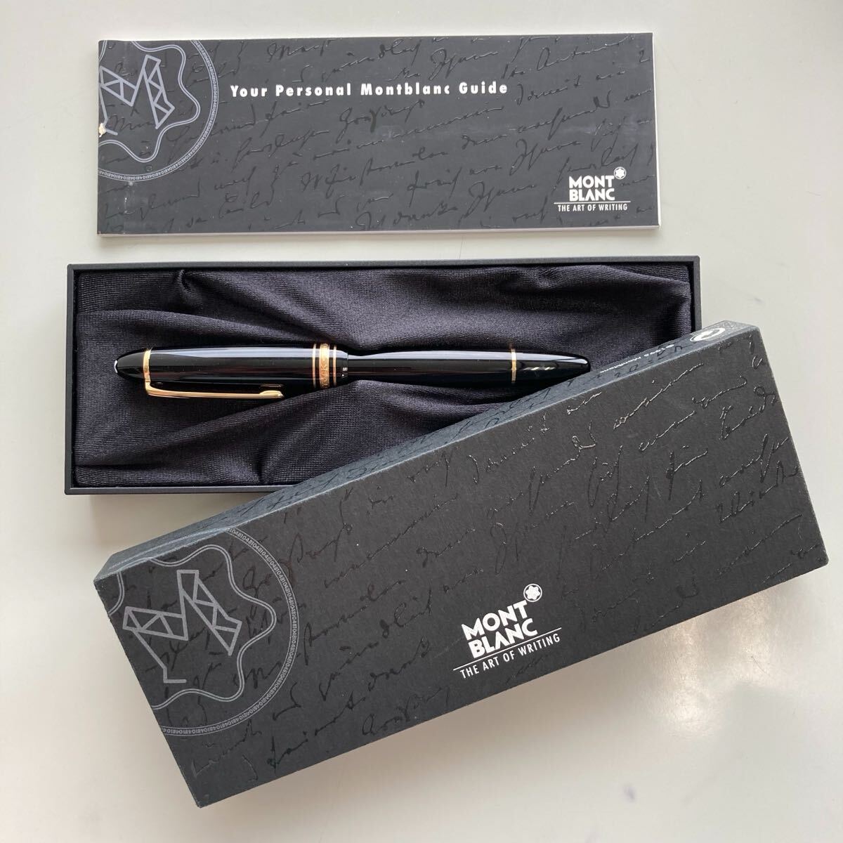 1円〜！ MONTBLANC モンブラン 万年筆 筆記用具 筆記用具 ブラック ペン先 14K 箱付き ヴィンテージ コレクション［0360］