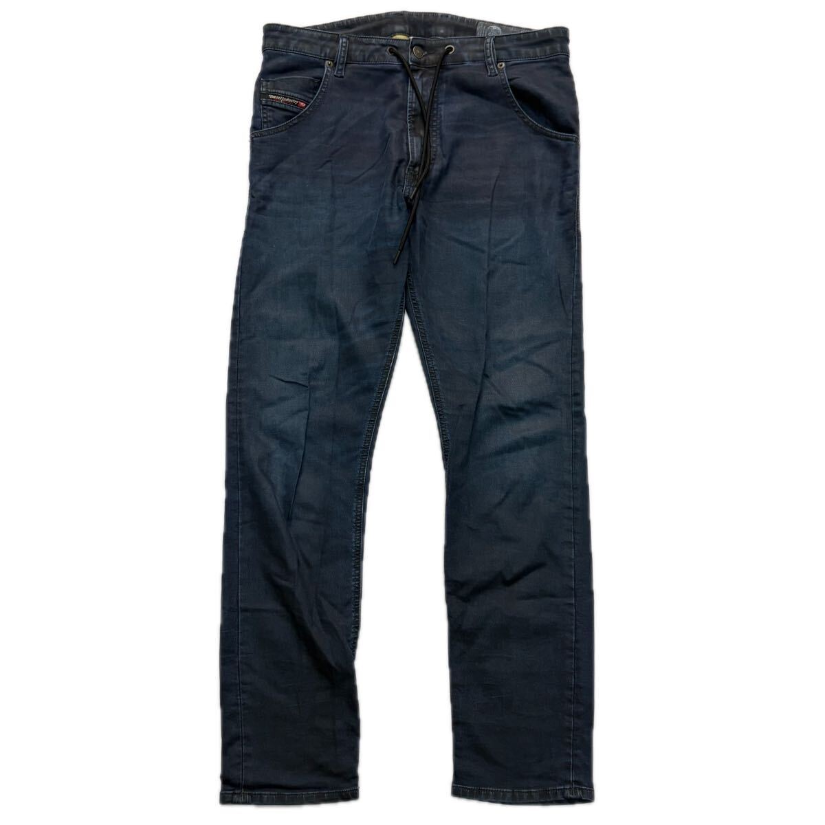 B ■ 人気モデル!! '洗練されたデザイン' DIESEL ディーゼル KROOLEY X-NE √DENIM+[sweat/pants] ジョグジーンズ 32 ボトムス 国内正規品
