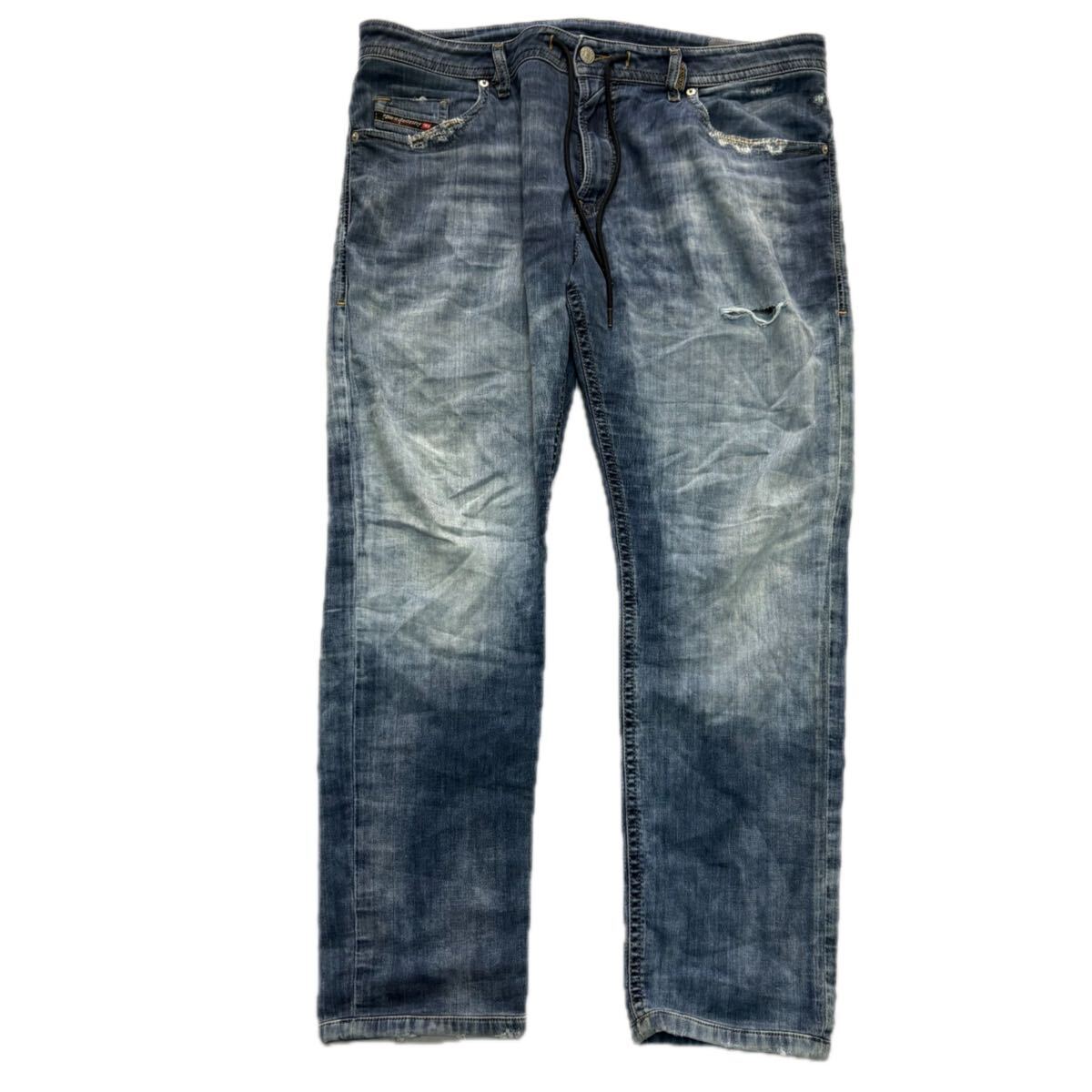 B ■ イタリア製 '大きいサイズ' DIESEL ディーゼル THOMMER CB-NE √DENIM+[SWEAT/PANTS] ジョグジーンズ デニムパンツ 36 ボトムス 古着