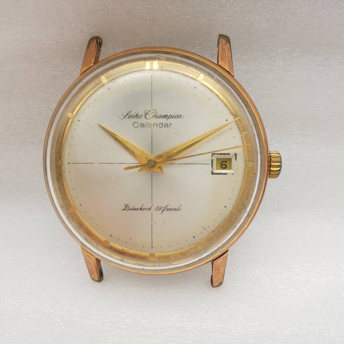 SEIKO Campion Calender ヴィンテージ アンティーク 15032E 手巻き 動作未確認
