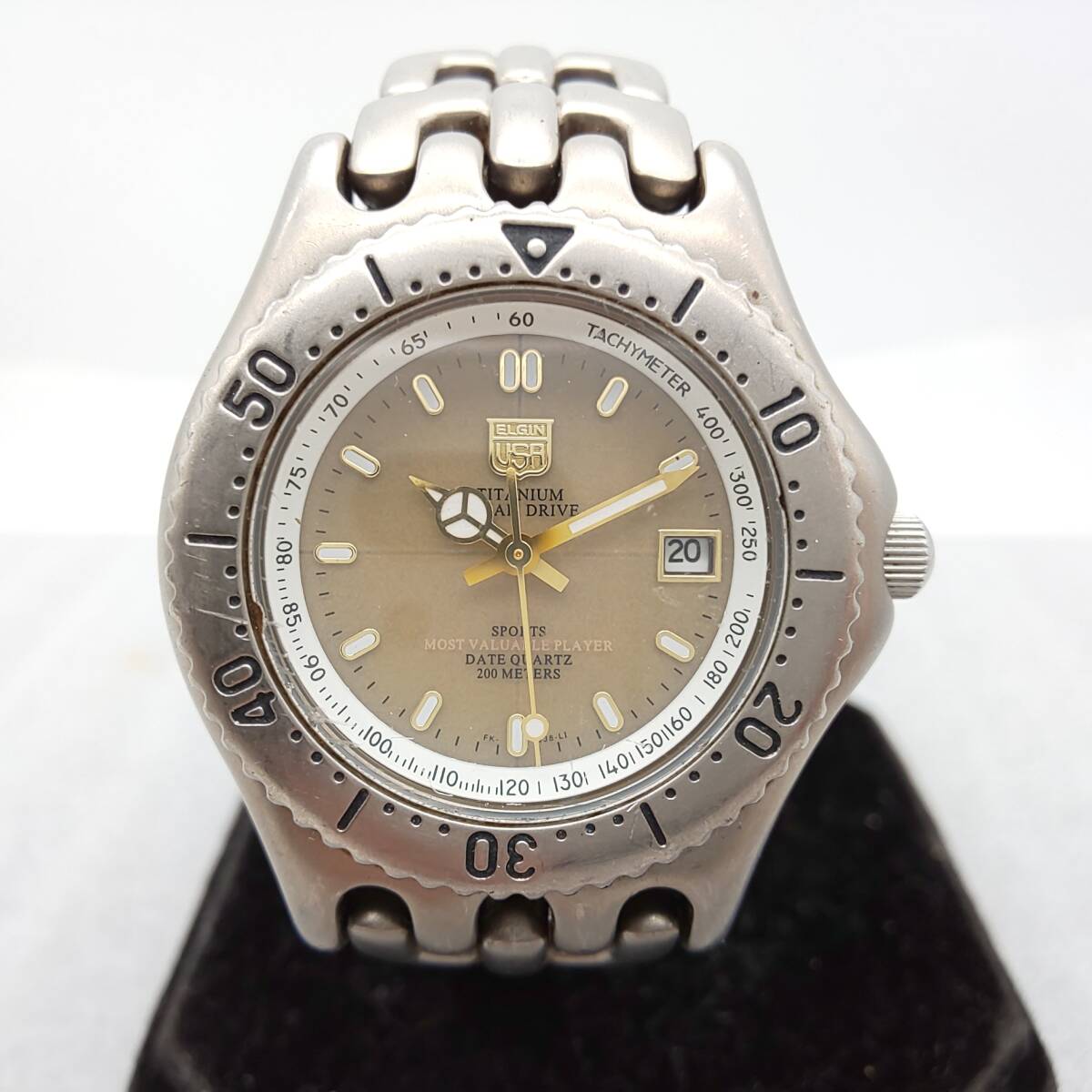 ELGIN TITANIUM SOLAR DRIVE エルジン チタニウム ソーラー ドライブ FK-938TI-LI 不動