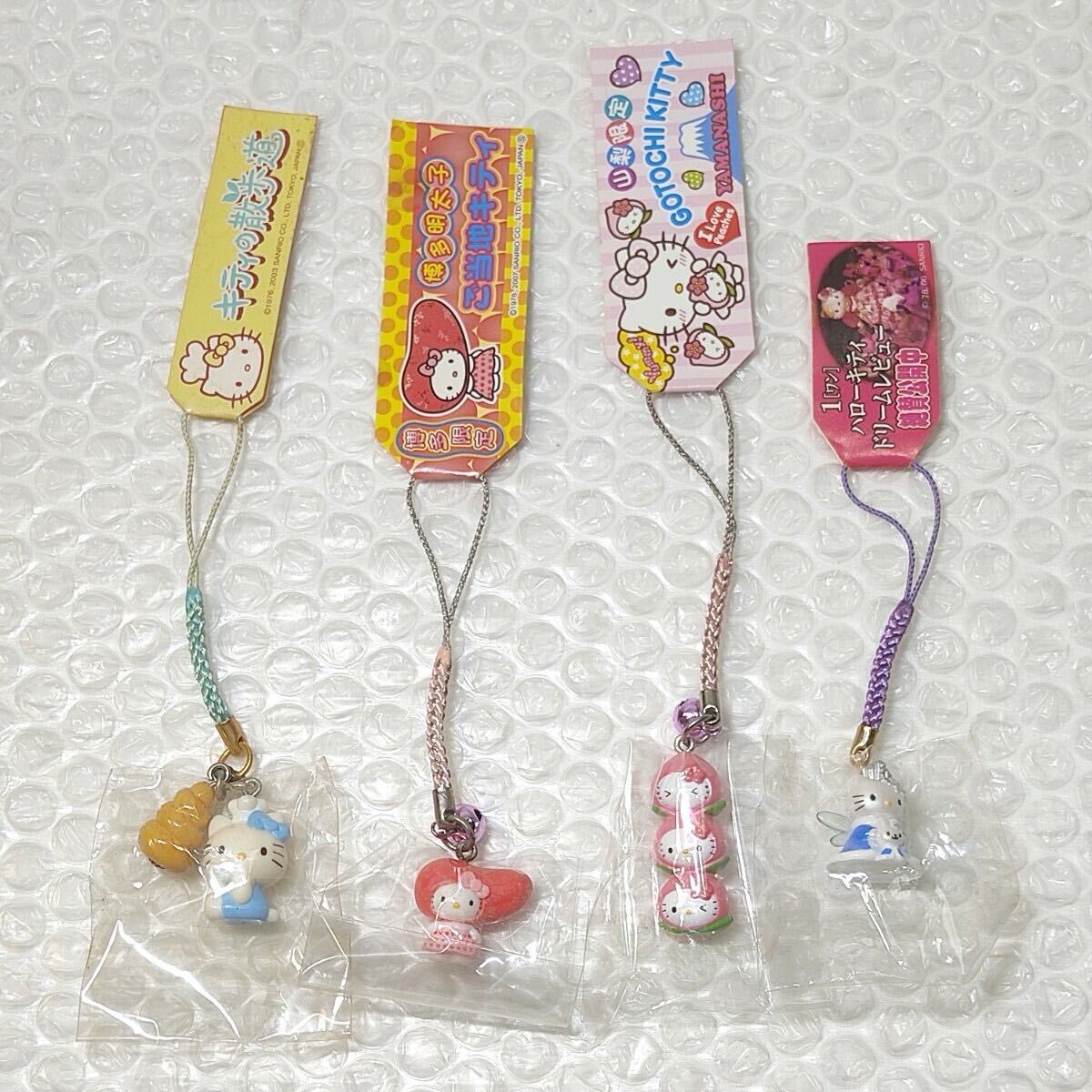 ハローキティ キティちゃん ご当地キティ 非売品フェアリー キティの散歩道 博多明太子 山梨限定 アイラブピーチ 未使用保管品