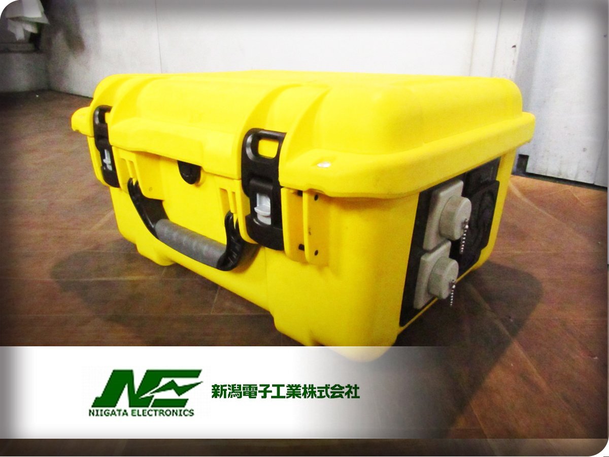 ■美品■新潟電子工業■プロユース蓄電池 現場君/可搬型蓄電システム■出力電力2100W■NE-BAT3100-Y■蓄電池■105万■khh3626m