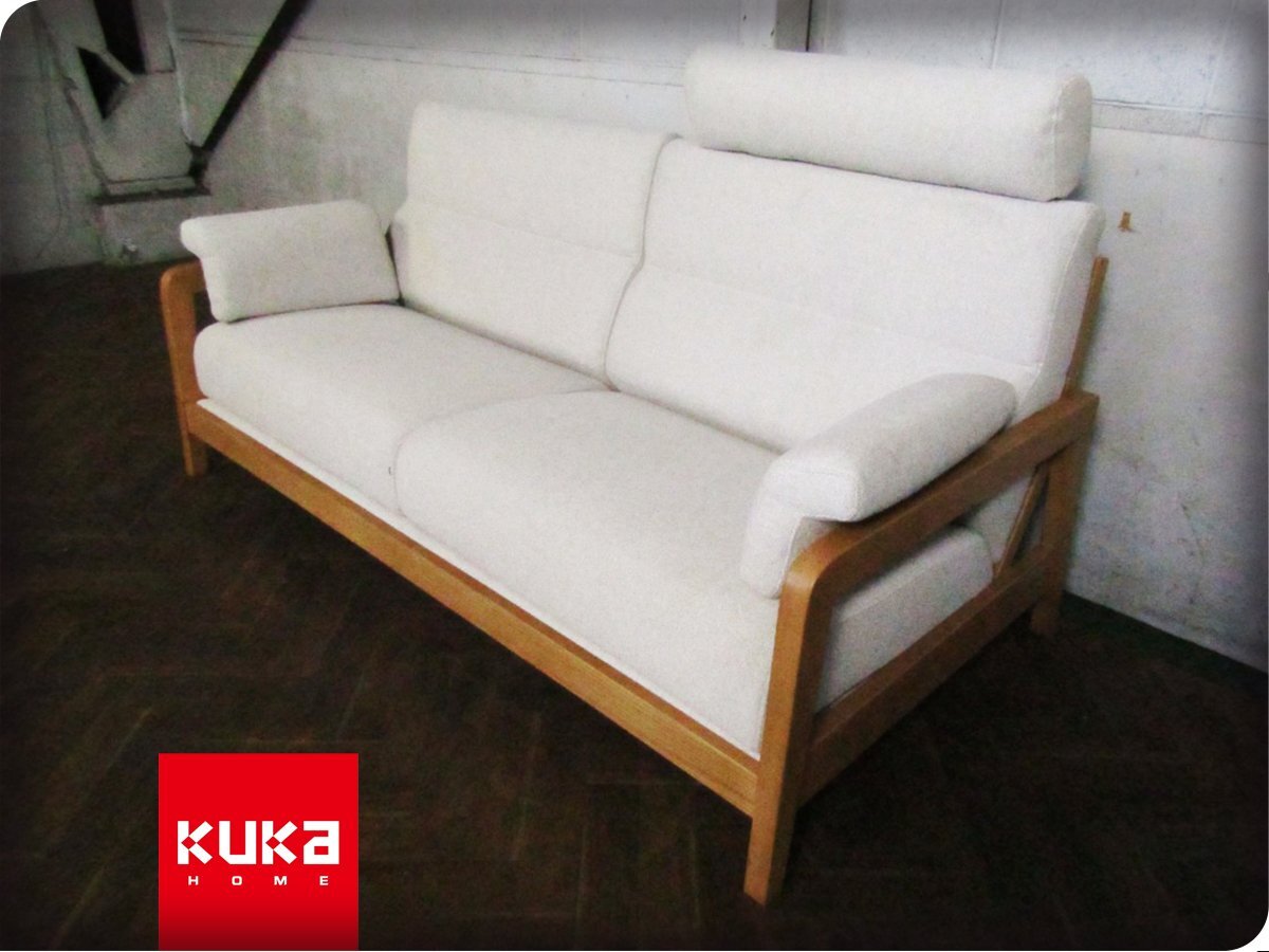 ■展示品■KUKa HOME■希少！■プロトタイプ■ハイクラス■北欧スタイル■ラグジュアリー■2人掛けソファ■25万■khhx2436k