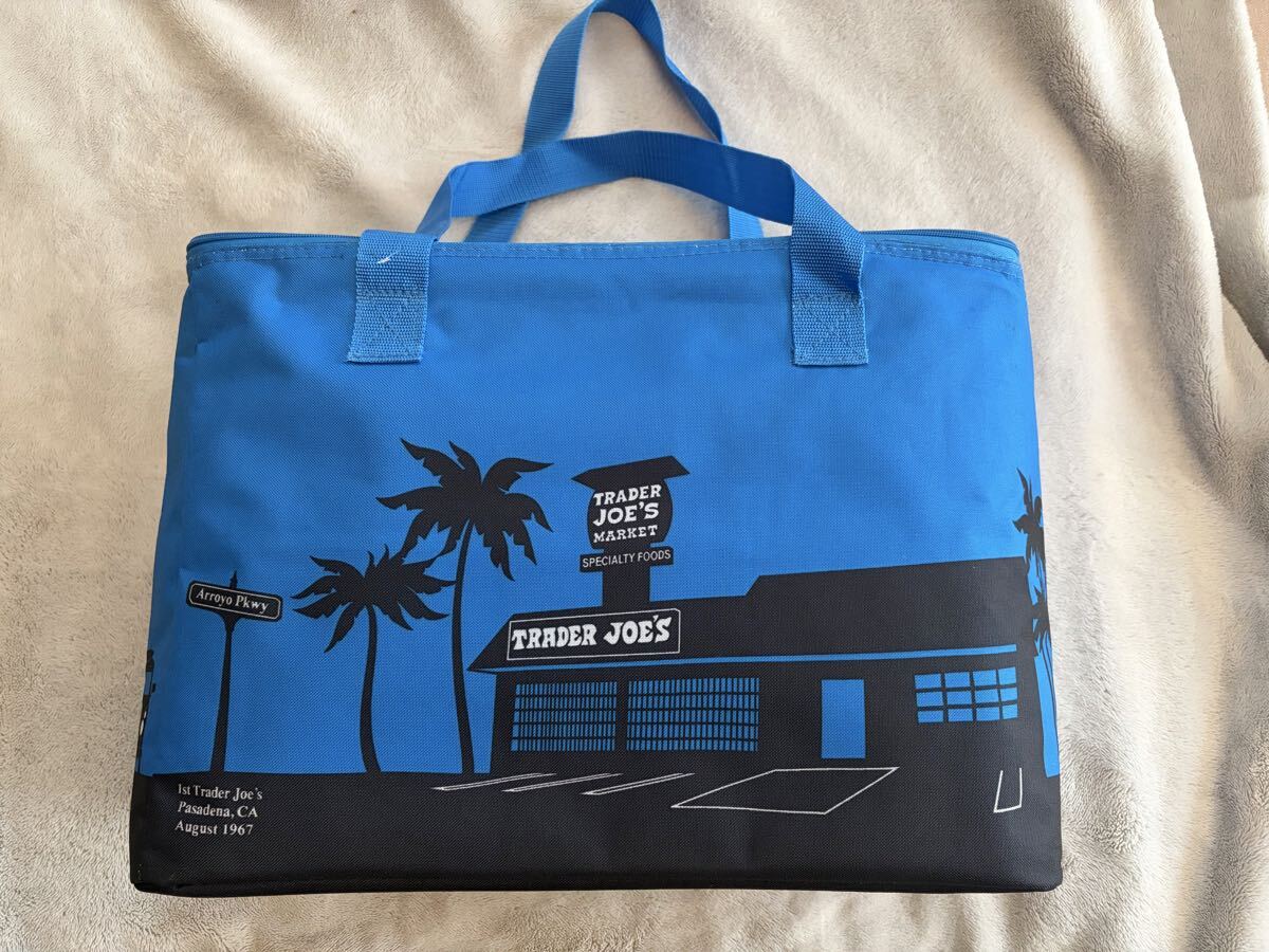 Trader Joe's トレーダージョーズ 保冷バッグ ブルー クーラーバッグ Trader Joe s