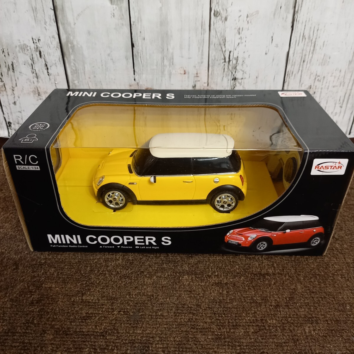 RASTAR MINI COOPER S ラジコン 未開封 保管品 イエロー1/24スケール