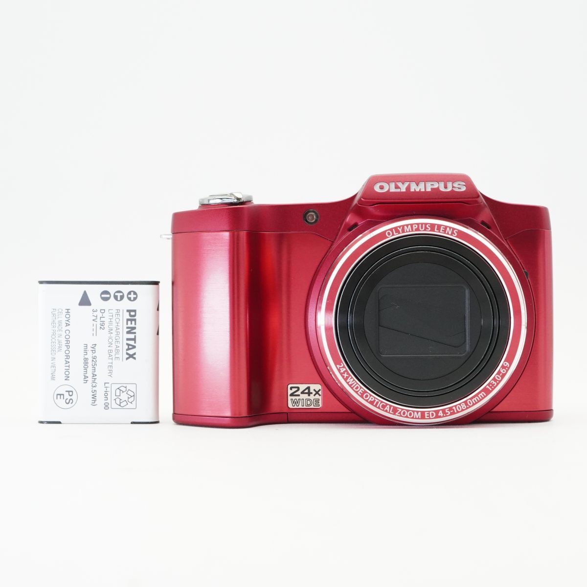 訳あり Olympus オリンパス SZ-14 レッド コンパクトデジタルカメラ コンデジ #e83AA9024