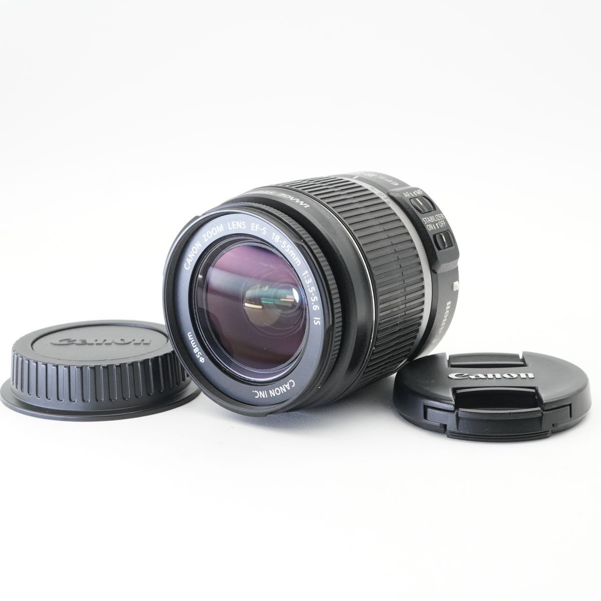 美品 動作確認済 CANON キヤノン EF-S 18-55mm F3.5-5.6 IS 標準ズームレンズ #e33B3302