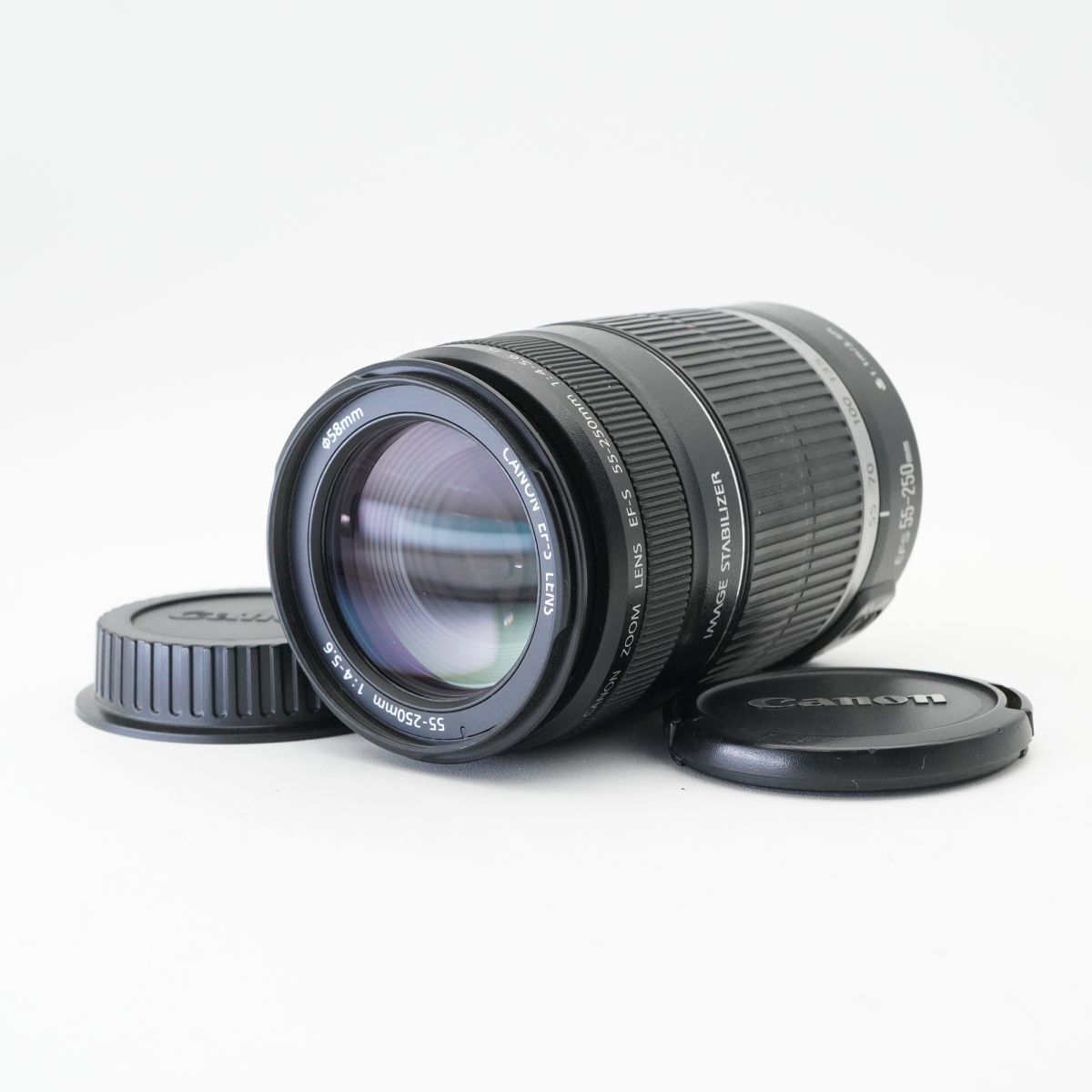 美品 動作確認済 Canon キヤノン EF-S 55-250mm F4-5.6 IS 望遠ズームレンズ #e45B3367