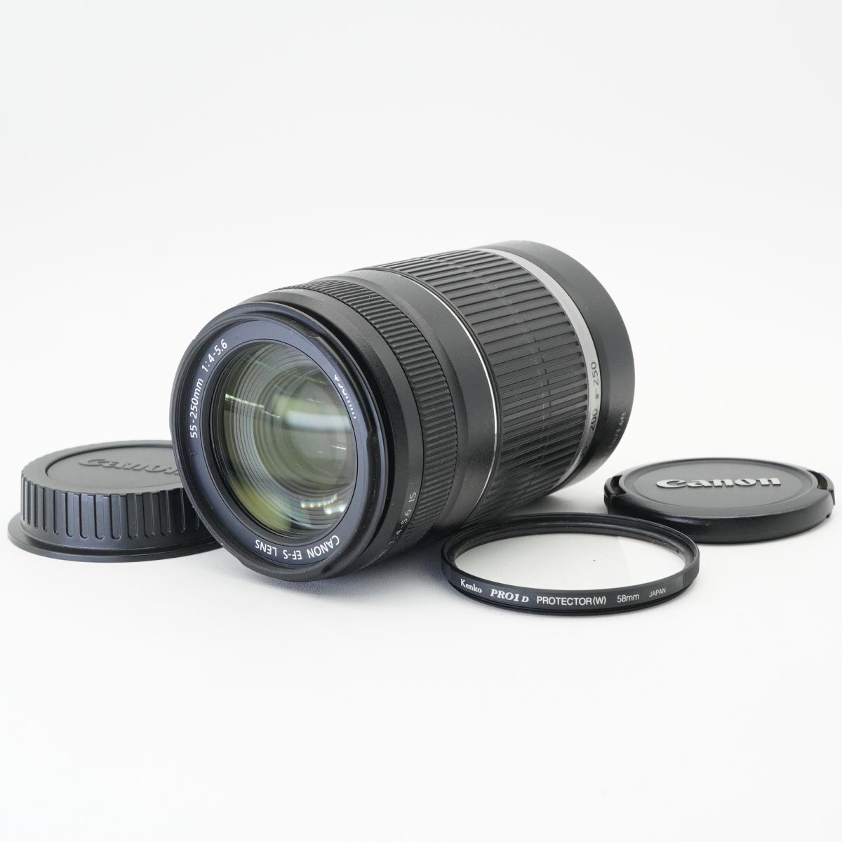 美品 動作確認済 Canon キヤノン EF-S 55-250mm F4-5.6 IS 望遠ズームレンズ #e45B3368