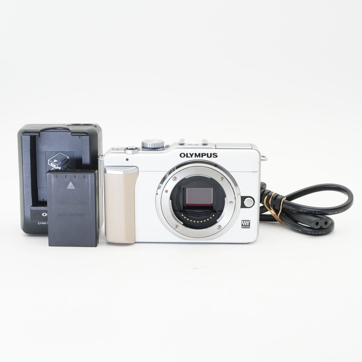 良品 動作確認済 OLYMPUS オリンパス PEN E-PL1 ホワイト ミラーレス一眼カメラ ボディ #e33B3490