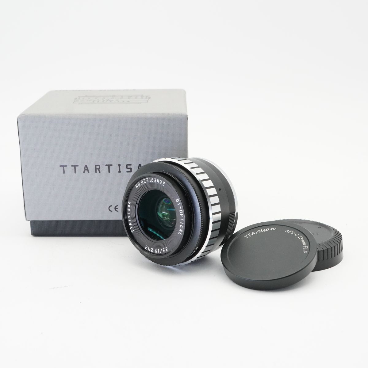美品 動作確認済 銘匠光学 TTArtisan DJ-OPTICAL 23mm F1.4 C 単焦点レンズ 箱付き #e79B3534