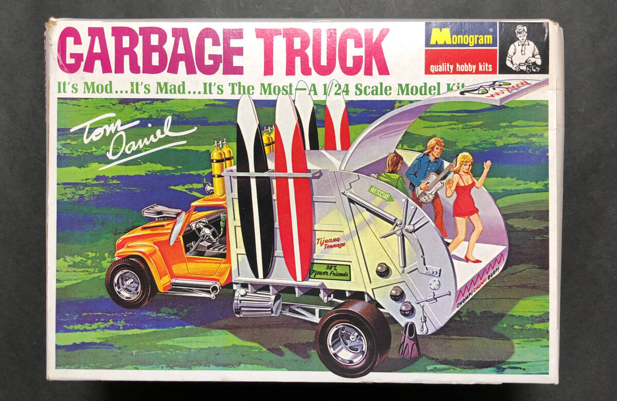 @中古絶版模型堂 モノグラム 1/24 ガベージトラック MONOGRAM GARBAGE TRUCK ゴミ取集車 定形外送料660円