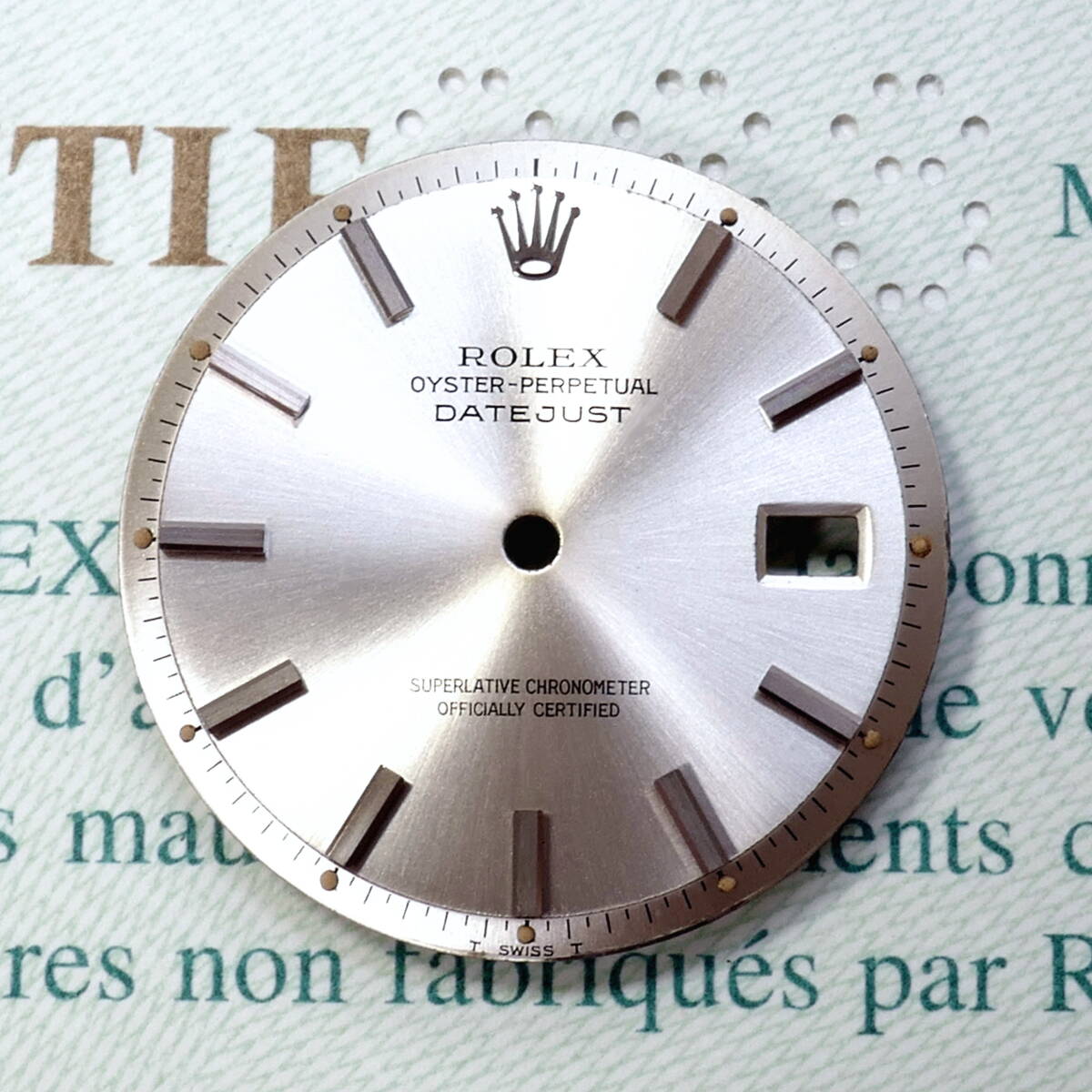 本物保証■ROLEX純正 デイトジャスト シルバー文字盤◆B1