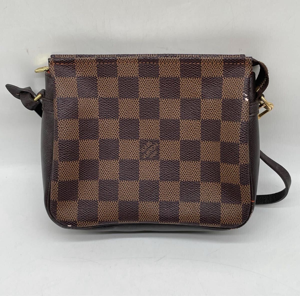【5K11】1円スタート LOUIS VUITTON / SP0041 ルイヴィトン ダミエ エベヌ トゥルース メイクアップ ポーチ ハンドバッグ ブラウン系