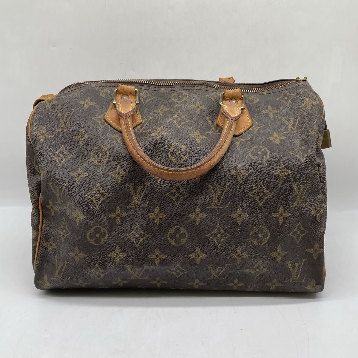 【5白32】 1円スタート LOUIS VUITTON / TH0033 ルイヴィトン モノグラム スピーディ30 ミニボストンバッグ ハンドバッグ ブラウン系 