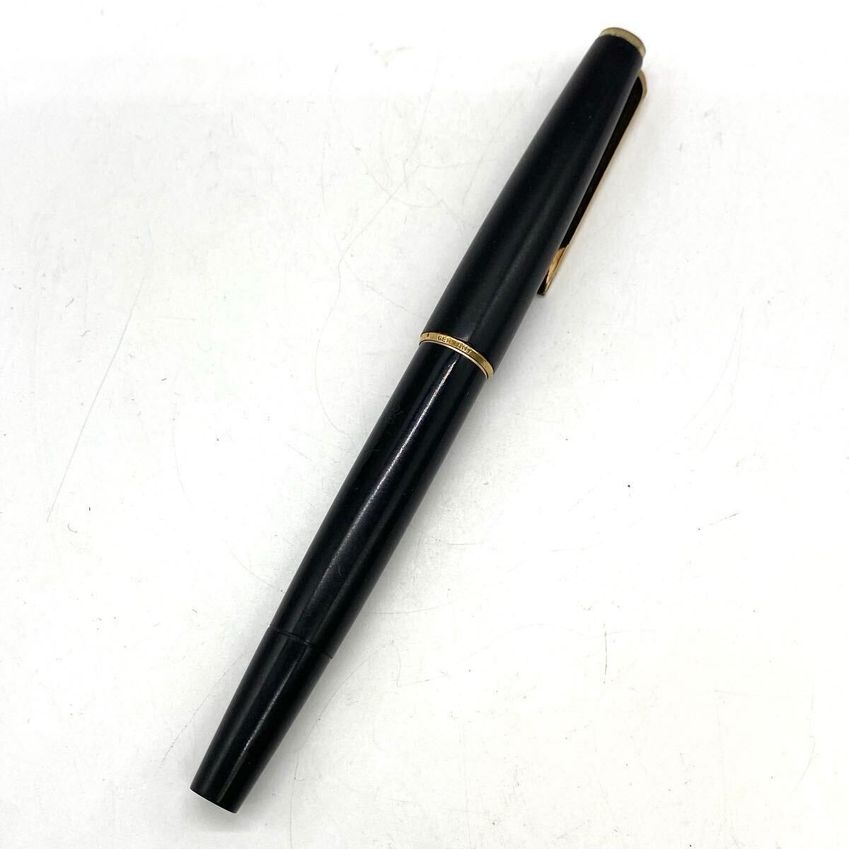 【5白40】1円スタート MONTBLANC 320 モンブラン ペン先 585 刻印 K14 14K ブラック × ゴールド 万年筆 文房具 筆記用具スタ