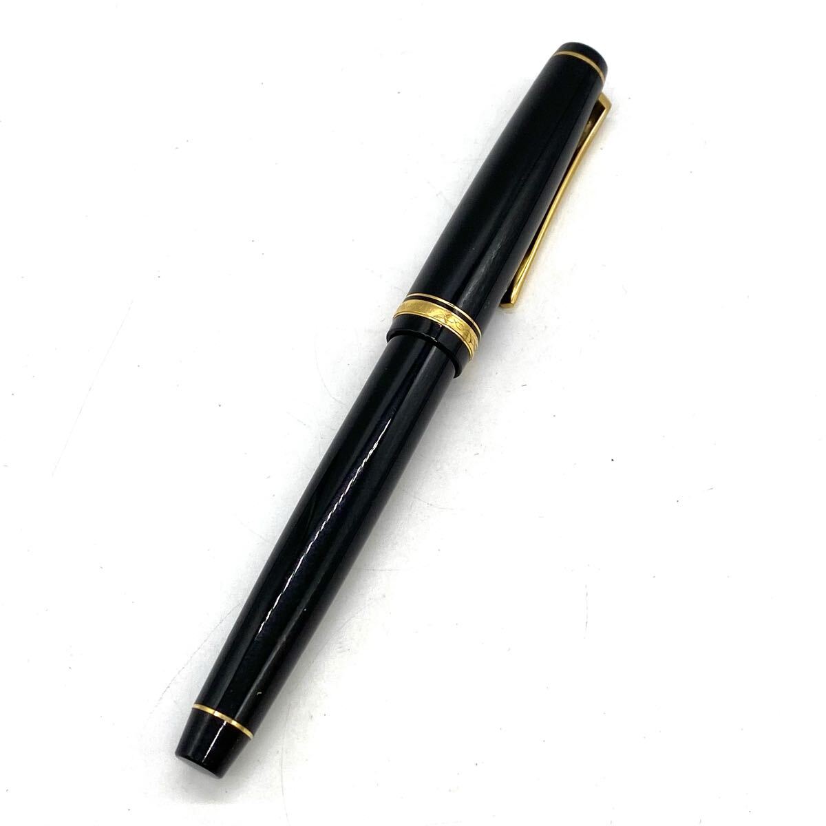 【5G22】1円スタート PILOT Elabo パイロット エラボー ペン先14K 585 B297 刻印 14金 ゴールド ブラック 万年筆 文房具