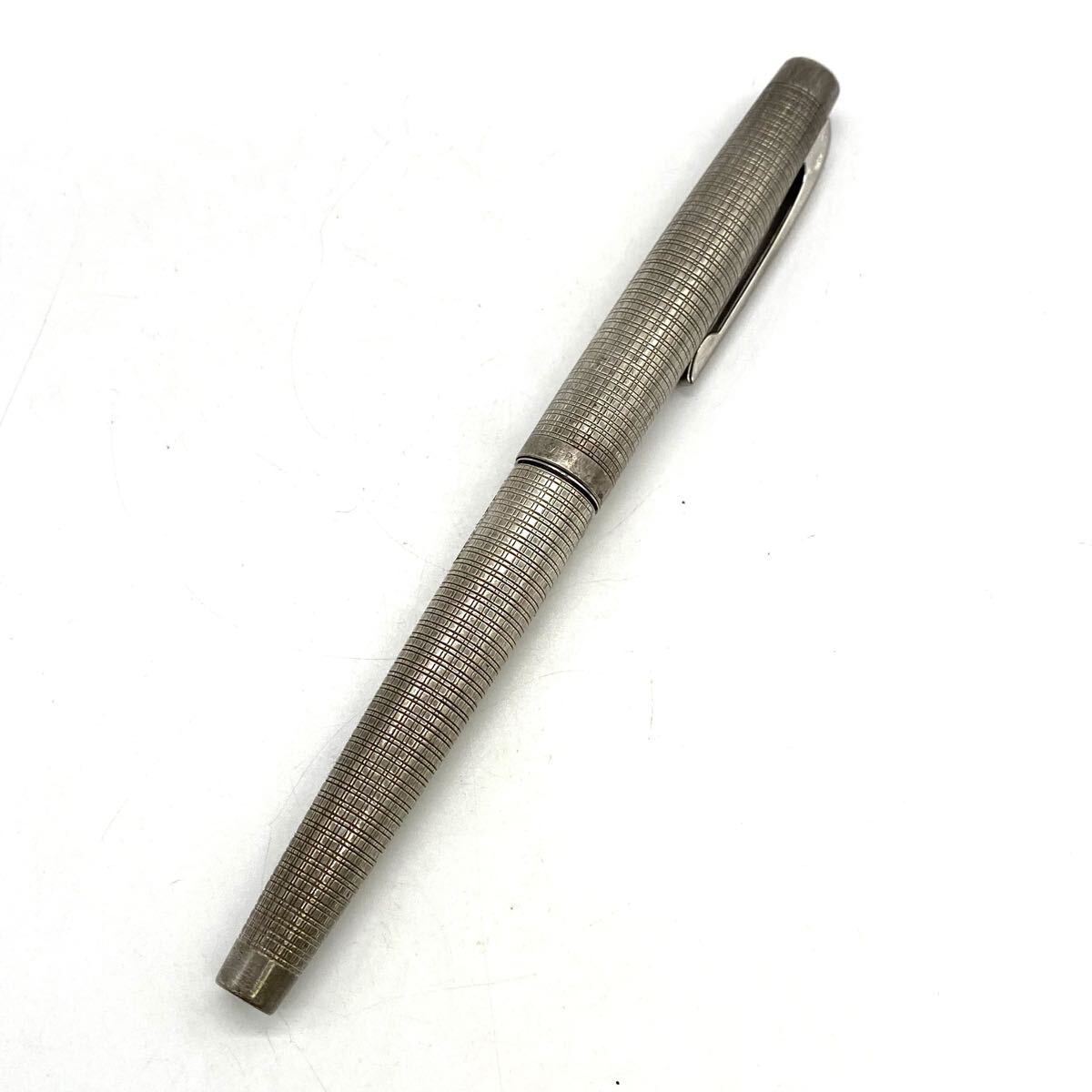 【5T34】1円スタート PLATINUM STERLING SILVER プラチナ スターリングシルバー ペン先 14H W.G. P 細字 刻印 万年筆 文房具 筆記用具