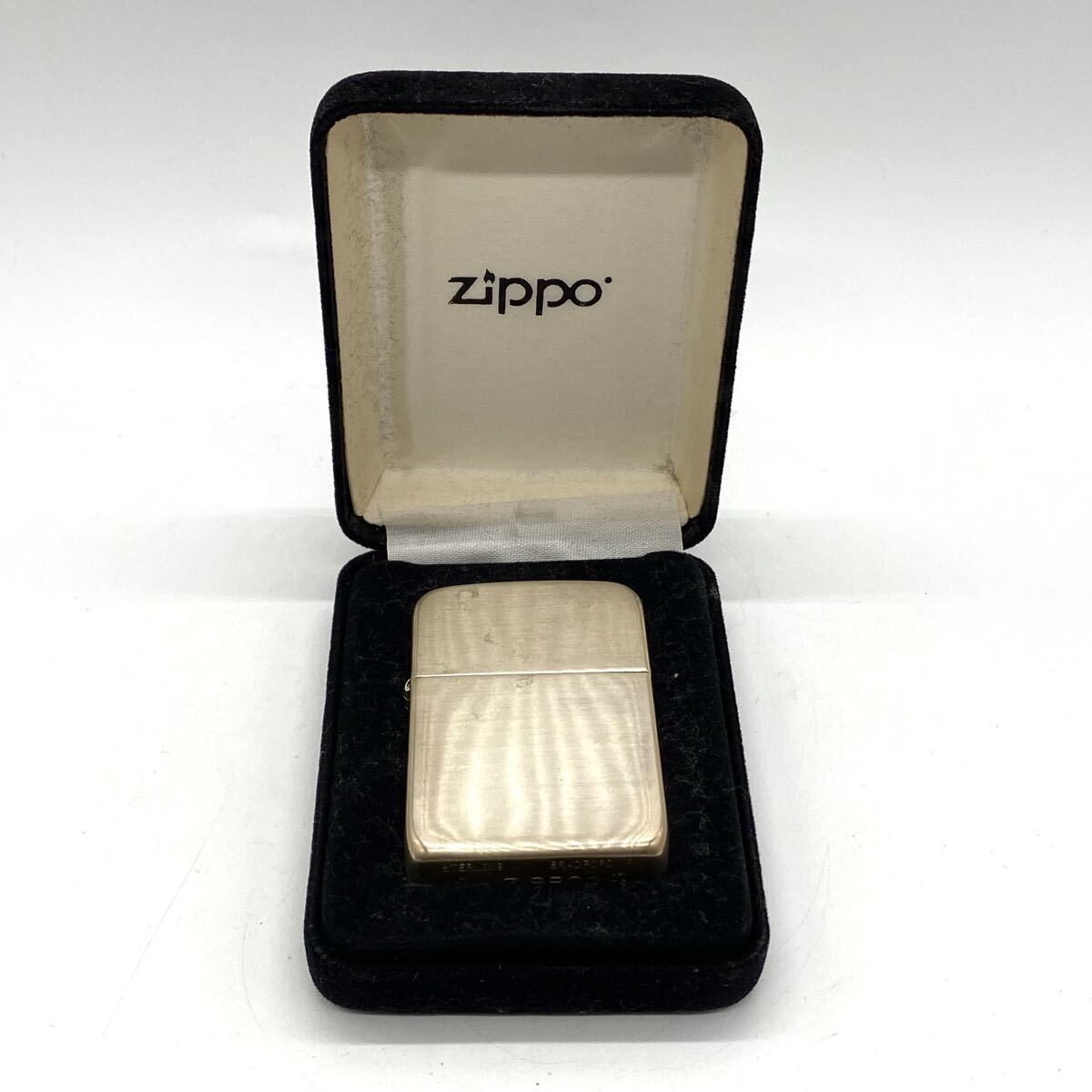 【5W40】1円スタート Zippo / D 07 STERLING スターリングシルバー 銀 SV ジッポ ジッポー オイルライター 喫煙グッズ 喫煙具 ケース付き