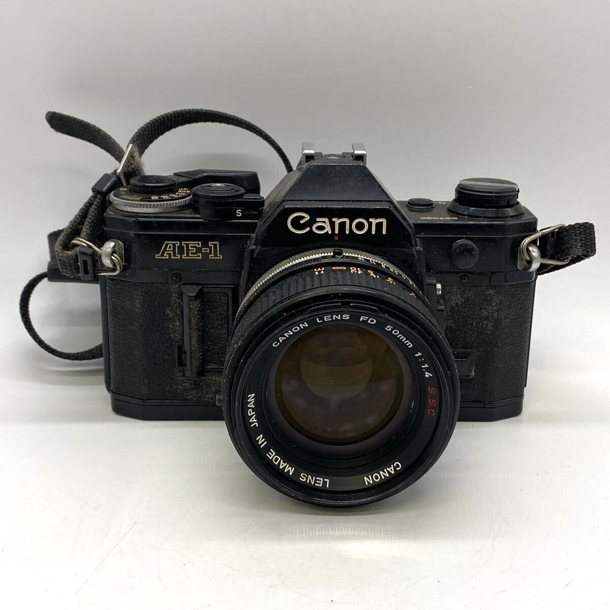 【5U26】 1円スタート Canon AE-1 LENS FD 50mm 1:1.4 S.S.C. キャノン キヤノン フィルムカメラ レンズ ボディ 一眼レフカメラ