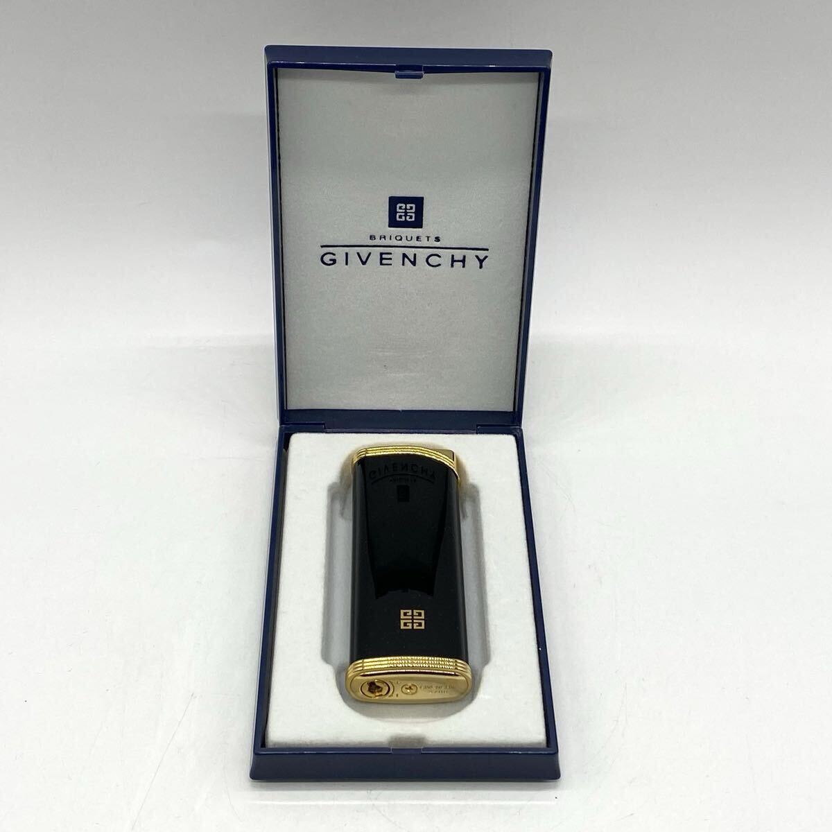 【5山43】1円スタート GIVENCHY 2700 ジバンシー ジバンシィ ガスライター ライター ローラー式 ブラック 喫煙具 喫煙グッズ ケース付き