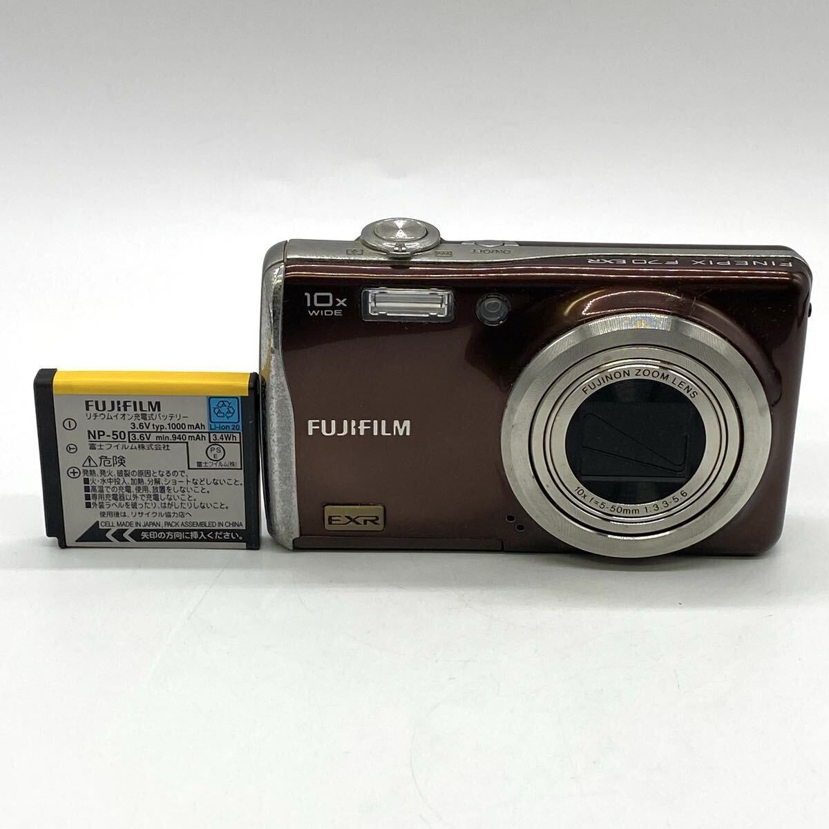 【5M21】1円スタート FUJIFILM FinePix F70EXR 富士フイルム フジフィルム ファインピックス デジタルカメラ デジカメ コンデジ ブラウン